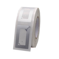 Antenne 76*45mm, taille standard carte 80*50mm, puce Sli-X NFC, étiquette RFID transparente, enlayeuse humide
