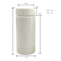 Botella de Plástico HDPE Blanca Esmerilada Ecológica para Cosméticos y Cuidado de la Piel HS16
