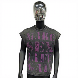 <b>Thermal</b> Knit Heavyweight Long Sleeve Formal Men's Oversized Boxy Fit T-Shirt 100% Cotton Waffle Streetwear Custom Breathable - Product Image 1