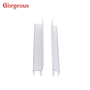 Pantalla de <span class=keywords><strong>ducha</strong></span> de plástico de <span class=keywords><strong>goma</strong></span> sin marco de barrido H de 180 grados, accesorios de baño, sello de puerta de PVC de policarbonato, <span class=keywords><strong>ducha</strong></span> de vidrio - Product Image 3