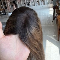 Prêt à expédier : Topper de cheveux humains Remy européens 100 % naturels, base mono 3x4'', haute qualité, pour femmes, solution pour la perte de cheveux et les cheveux clairsemés