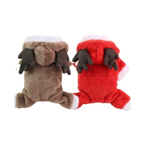 Disfraz <span class=keywords><strong>de</strong></span> Navidad para mascotas, <span class=keywords><strong>ropa</strong></span> <span class=keywords><strong>de</strong></span> lana Coral con sombrero, y gatitos para cachorros, novedad <span class=keywords><strong>de</strong></span> <span class=keywords><strong>2022</strong></span> - Product Image 1