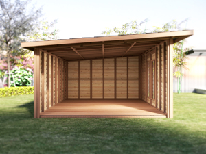 Cobertizo de Almacenamiento de Madera de Diseño Moderno para Exteriores <span class=keywords><strong>Casa</strong></span> de Jardín Rústica de Madera de Cedro Impermeable - Product Image 6