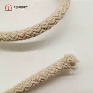 Алмазная плетеная веревка из органического хлопка плетеная хлопковая веревка