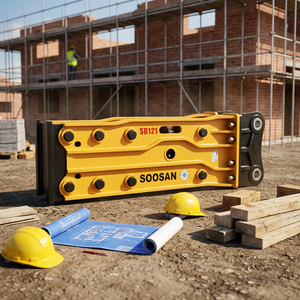 Martillo Hidráulico Amarillo SB121 para Excavadoras Pesadas de 28-35 Toneladas, 1 Año de Garantía - Product Image 1
