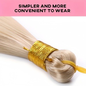 Extensiones <span class=keywords><strong>de</strong></span> <span class=keywords><strong>Cabello</strong></span> <span class=keywords><strong>de</strong></span> Ganchillo Trenzado Liso Extremo, Trama Única, 28 Pulgadas, Preestirado, Venta al por Mayor, Fibra <span class=keywords><strong>de</strong></span> Alta Temperatura, Simpler More - Product Image 5