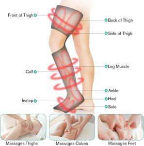 Electric Air Pressure Blood Circulation Foot and <strong>Leg</strong> Massage Machine Air Compression <strong>Leg</strong> <strong>Massager</strong> - Product Image 3