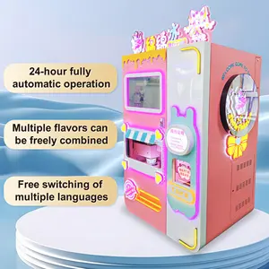 Máquina comercial de sorvete de frutas, máquina automática de venda automática de smoothies