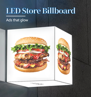 Colore pieno interno cinque lati LED cubo schermo pubblicità commerciale 3D Video Logo OEM Poster digitale con funzione SDK