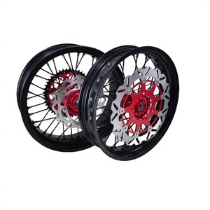 Nuevas Ruedas Supermoto de 17 Pulgadas para CRF250R/CRF450R, Aprobadas por DOT, de Aluminio Anodizado CNC, Duraderas, Juego Completo de Ruedas para Motocross - Product Image 6