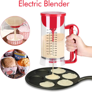 Distributeur <span class=keywords><strong>de</strong></span> pâte à crêpes Beeman, mélangeur <span class=keywords><strong>de</strong></span> pâte à cupcakes électrique sans fil, machine à gaufres alimentée par batterie pour cupcakes - Product Image 4