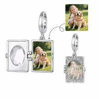 Nouveauté 2025 transfrontalière : Breloques, pendentifs et accessoires mignons en Zircon (Frites, Hamburger, Poivre, Elfe, Loutre) pour bijoux DIY, bracelets et colliers, idéal comme cadeau