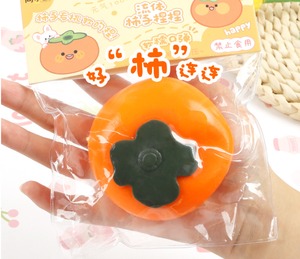 Juguete Sensorial Antiestrés con Diseño de Caqui de 6.5cm, Juguete Blandito para Niños, Juguete Novedoso para Niños y Niñas de 5 a 7 Años - Product Image 2