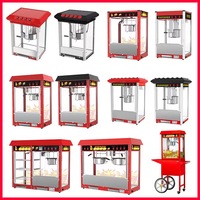 Machine à Popcorn Commerciale d'Extérieur Professionnelle avec Chariot et Machine à Barbe à Papa