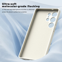 Coque souple en silicone véritable pour Galaxy S25 Ultra, étui en silicone liquide pour Samsung S25 Plus, vente en gros