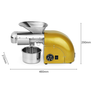 Meilleure vente mini presseur à huile en acier inoxydable 304, presseur à chaud et à froid de graines d'avocat - Product Image 2