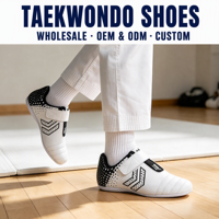 Chaussures de Taekwondo en gros, pointures 26 à 45, semelle extérieure en caoutchouc résistante à l'usure, pour les grands distributeurs et les commandes de marques
