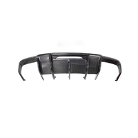Diffuseur de pare-chocs arrière en fibre de carbone pour Mercedes Benz W218 CLS550 CLS63 AMG 2011-2018, lèvre de séparation arrière avec kit carrosserie LED