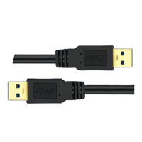 Câble USB 3.0 double extrémité mâle-mâle de 0,3 m pour ordinateur, prix de gros