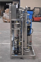 Machine de traitement d'eau potable en acier inoxydable 1000 litres par heure, usine de purification RO, cuve sous pression PLC, certifiée CE
