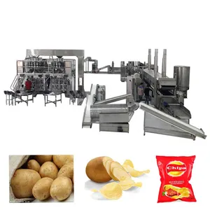 50-6000 kg/saat Endüstriyel Patates Cipsi Dondurulmuş patates kızartma makinesi Fiyat