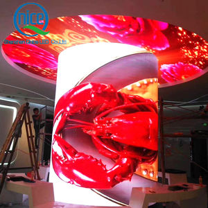 P0.9 P1.2 P1.5 P1.8 P2 P2.5 P3 P4屋内LEDソフトモジュール湾曲フレキシブルLEDパネルアーク型LEDディスプレイ円筒スクリーン - Product Image 6