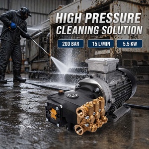 Pompa ad Alta Pressione Triplex a Pistoni 200Bar 2900PSI Changchen RR 15.20 N 15LPM 4GPM, Pompa Elettrica <span class=keywords><strong>per</strong></span> <span class=keywords><strong>Idropulitrice</strong></span> 7.5HP - Product Image 3