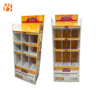 Présentoir personnalisé pour biscuits, croustilles, chocolat, bonbons, snack, papier POP double face pour snacks alimentaires