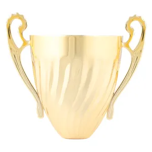 Groothandel grote golf trofee-Aangepaste Metalen Gold Sport Run Fantasy Amerikaanse Voetbal Tafeltennis Bowling Cricket Golf Metalen Cup Lichaam