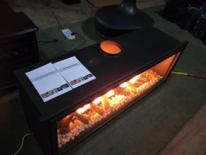 Allumeur de cheminée à gaz intérieur à <span class=keywords><strong>insert</strong></span> en acier télécommandé moderne pour villas appartements hôtels-travaux gaz naturel gaz liquéfié - Product Image 4