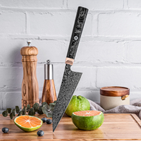 5.4 pouces Sharp 67 couches acier damas Bunka couteau haute qualité en acier au carbone cuisine Bunka couteaux coupe manche en Fiber de carbone