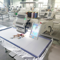 Machine à broder les casquettes informatisée Gensen 1 tête 12/15 aiguilles haute précision avec moteur à engrenages pour usage domestique, nouveauté pour la vente en gros