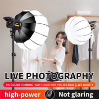Luz de Relleno para Fotografía COB de 100W, 3200-6500K, 3 Temperaturas de Color Ajustables, con Control Remoto para Retratos de Productos