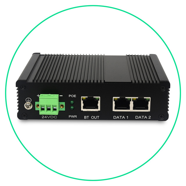 Industrial Ethernet Switch 2/6/8 Port Gigabit 10/100/1000Mbps, 24V/48V DC PoE Injector Network Switch