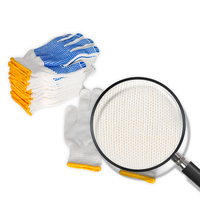 Gants de distribution de points en Pvc résistants à l'huile avec matériau en nitrile Protection du travail Sécurité Perles de travail Gants en fil de coton