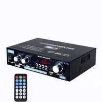 Mini Stereo Dual Channel Hifi Wireless BT5.0 Digital Amplifier Audio for Home Theater USB TF Card Players
