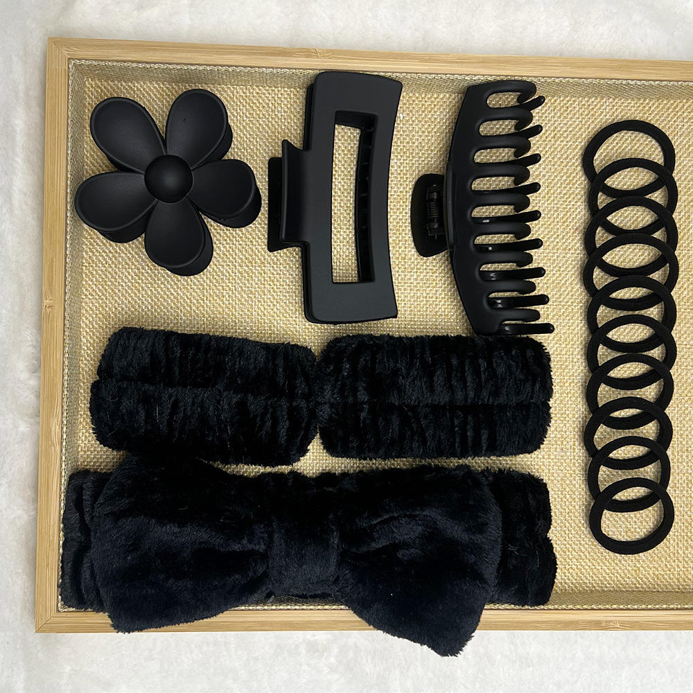 Ensemble bandeau et bandeau noir 16 pièces