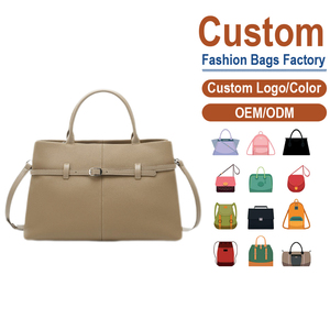 Bolso Bandolera de Piel de Vacuno de Primera Capa, Color Gris Elefante, Minimalista, Premium, Gran Capacidad, Bolso de Mano para Trabajo, Personalización OEM - Product Image 2