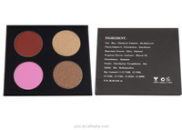 Palette de fard à paupières liquide à paillettes 4 couleurs personnalisées expédition rapide de votre propre marque finition chatoyante maquillage mat pour les yeux