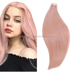 Ducttape Hair Extensions Professionele Leverancier Rauwe Maagdelijke 100% Natuurlijke Ducttape In Menselijke Hair Extensions