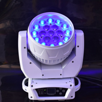 19 DMX Wash Zoom 4in1 RGBW LCD-Display IP33 4100K Neutralweiß 19x15W LED Moving Head Licht für Bühne Party DJ Hochzeit