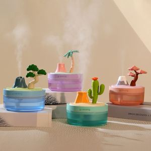 Humidificador de aire con diseño de paisaje de explosiones transfronterizas, simulación de plantas, juguetes para coche, máquina de juguete aromática, regalos de ambiente colorido - Product Image 1