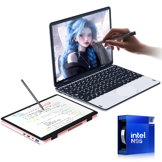2026 New 11-inch N95 Intel Business Laptop Factory Wholesale Mini Ultra-Thin Portable Touchscreen 1920x1200 Display English