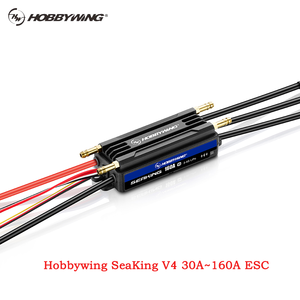 ESC Brushless <span class=keywords><strong>Hobbywing</strong></span> SEAK1NG V4 <span class=keywords><strong>30A</strong></span> / 60A / 90A / 120A / 160A étanche IP67 avec BEC programmable pour bateau de pêche RC - Product Image 1
