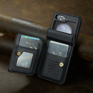 Retro PU Leather <span class=keywords><strong>Flip</strong></span> Cover portafoglio Slot per schede custodia pieghevole per telefono con cavalletto per Samsung Galaxy Z <span class=keywords><strong>Flip</strong></span> <span class=keywords><strong>5</strong></span> - Product Image 2