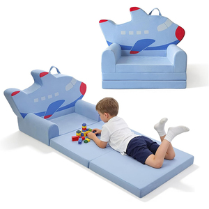 Sofá <span class=keywords><strong>Cama</strong></span> Convertible 2 en 1 de <span class=keywords><strong>Espuma</strong></span> Viscoelástica con Diseño de Dibujos Animados, Sillón Suave para Bebés, Sofá <span class=keywords><strong>Plegable</strong></span> para Niños Pequeños - Product Image 5