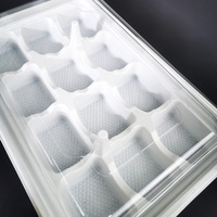 Contenitore monouso a 12 scomparti per ravioli surgelati, sushi, wonton, in PP/PET per alimenti, spessore 0,5 mm, per succhi e hamburger