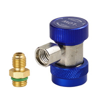 Raccord rapide en fluor pour automobile Climatiseur de voiture R134A Adaptateur haut/bas Raccord rapide Accessoires automobiles