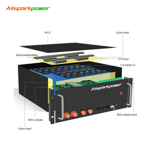Batería de estado sólido LiFePO4 de alta potencia Allsparkpower APB 4800 48V 100Ah 4.8kW para almacenamiento de energía solar, 6000 ciclos de vida útil, paquete inteligente - Product Image 2