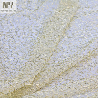 Nanyee Textile haut de gamme luxe spécial broderie or perles Tube maille tissus paillettes dentelle